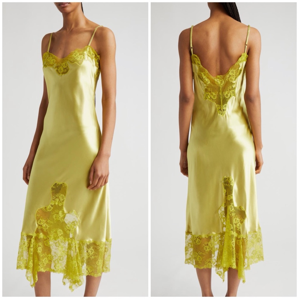 NWOT Collina Strada Ammi lace insert slip dress